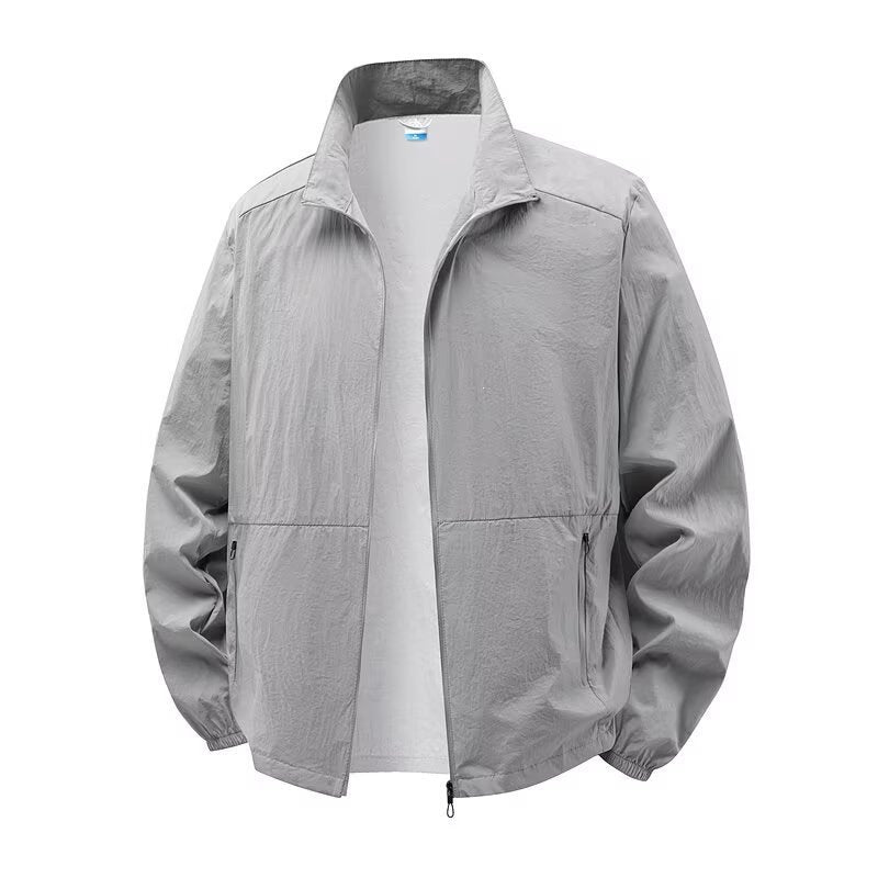 Blouson homme léger col montant décontracté