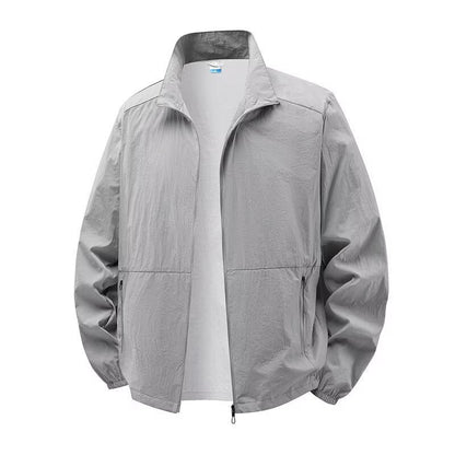 Blouson homme léger col montant décontracté