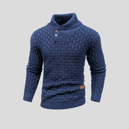 Herren-Thermo-Strickpullover in bequemer Passform