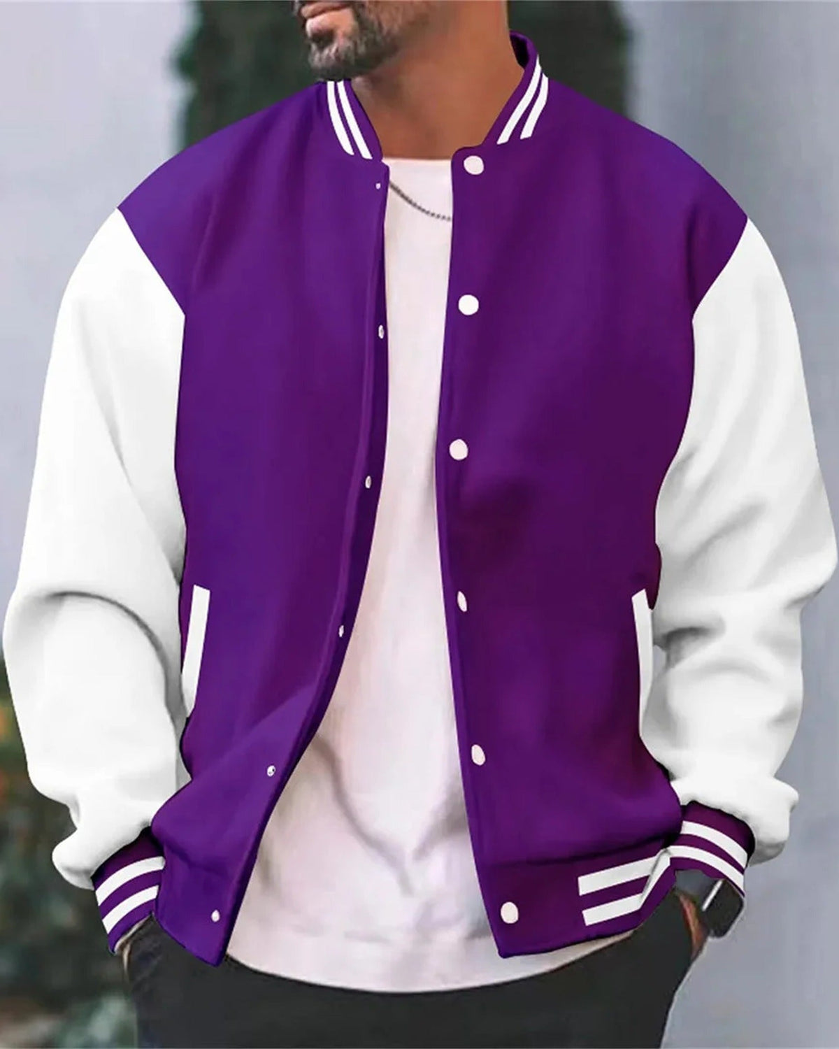Moderne sportliche College-Jacke für Herren