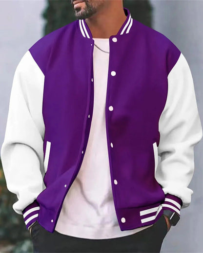 Moderne sportliche College-Jacke für Herren