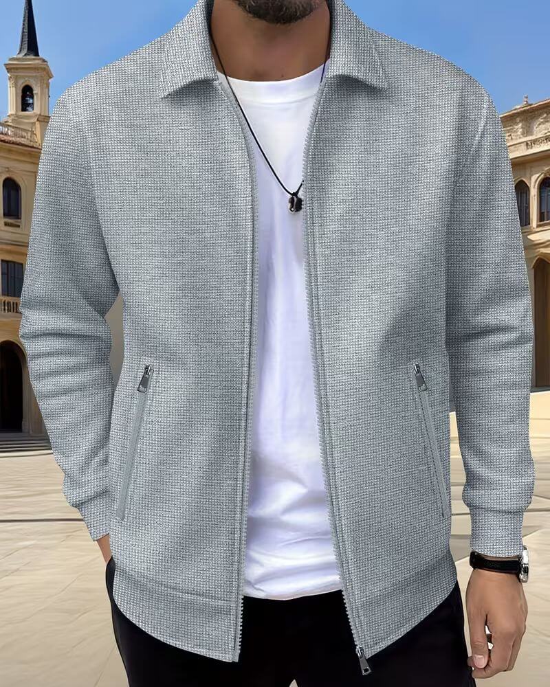 Veste homme texture athlétique confort léger
