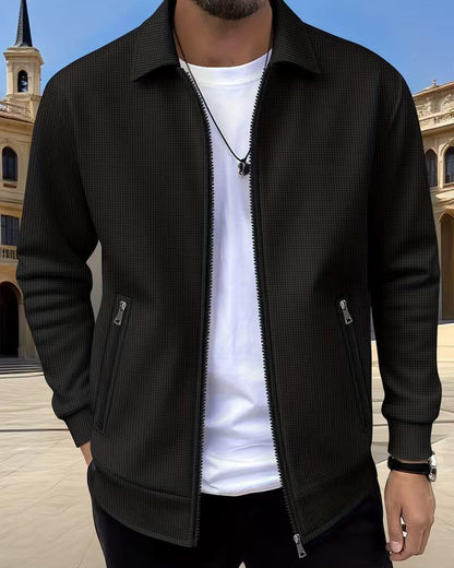 Veste homme texture athlétique confort léger