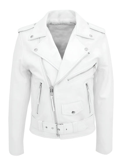 Elegante und langlebige Biker-Lederjacke für Herren
