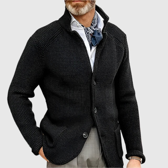 Herrenstrickjacke dicht gewebt elegant Büro Abend