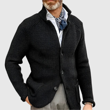 Herrenstrickjacke dicht gewebt elegant Büro Abend