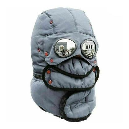 Bonnet cagoule thermique coupe-vent protection visage