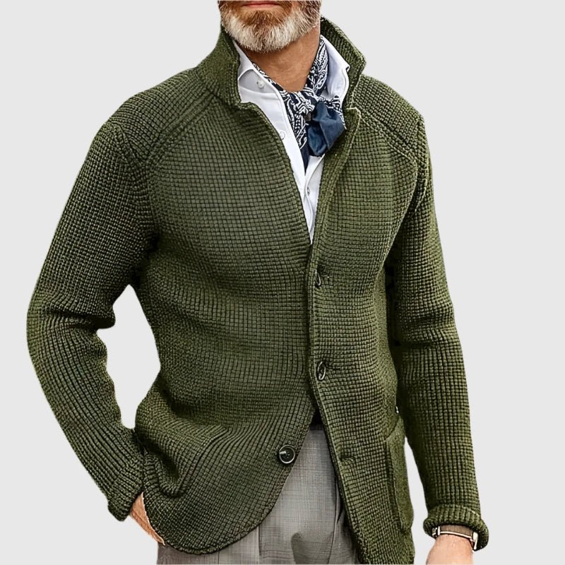 Herrenstrickjacke dicht gewebt elegant Büro Abend