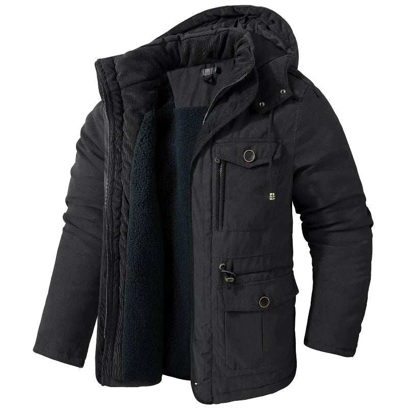 Veste d'hiver homme imperméable, coupe-vent et thermique