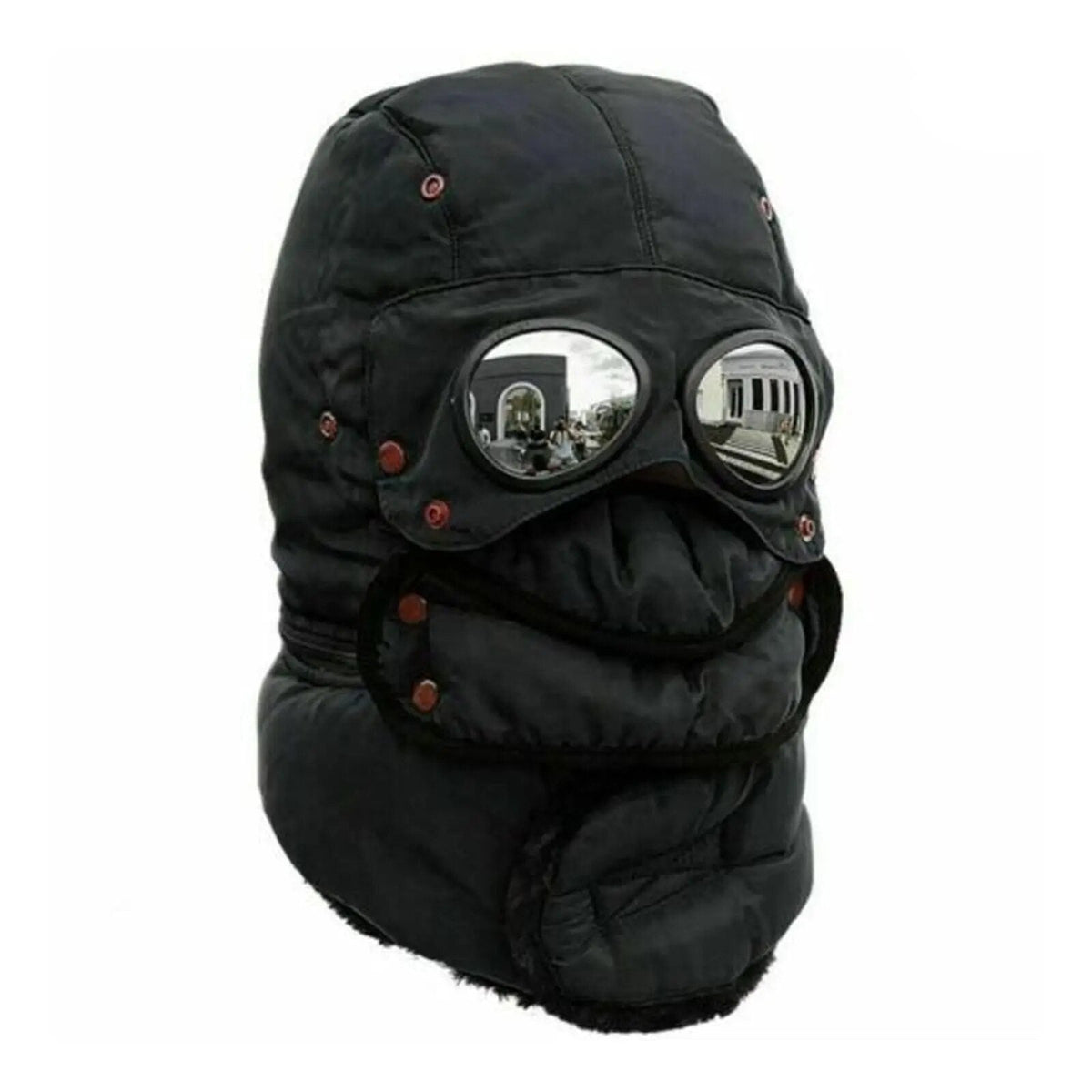 Bonnet cagoule thermique coupe-vent protection visage