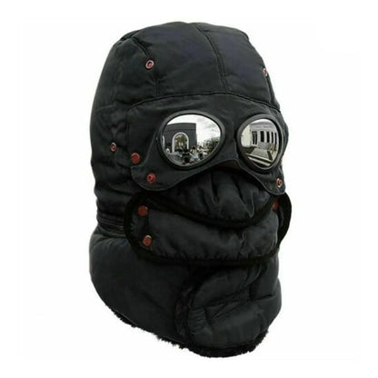 Bonnet cagoule thermique coupe-vent protection visage
