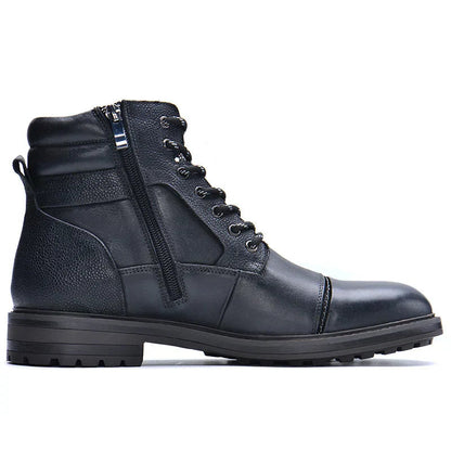 Herrenstiefel aus Echtleder mit seitlichem Reißverschluss