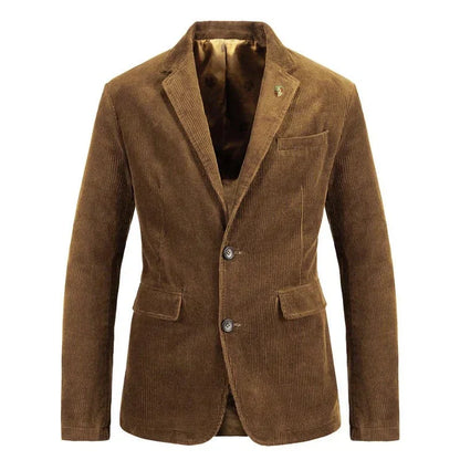 Blazer homme velours deux boutons style élégant