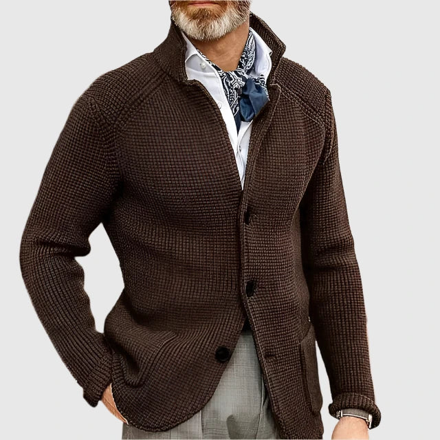 Herrenstrickjacke dicht gewebt elegant Büro Abend