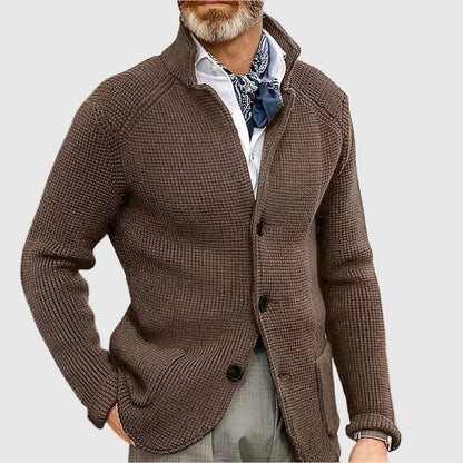 Herrenstrickjacke dicht gewebt elegant Büro Abend