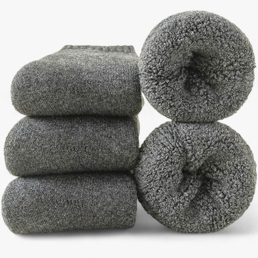 Chaussettes laine thermique homme femme hiver doux