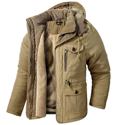 Veste d'hiver homme imperméable, coupe-vent et thermique