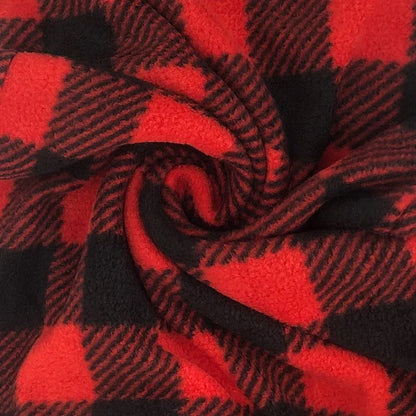 Bas de pyjama homme polaire à carreaux avec cordon