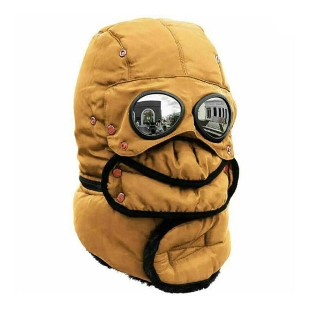 Bonnet cagoule thermique coupe-vent protection visage