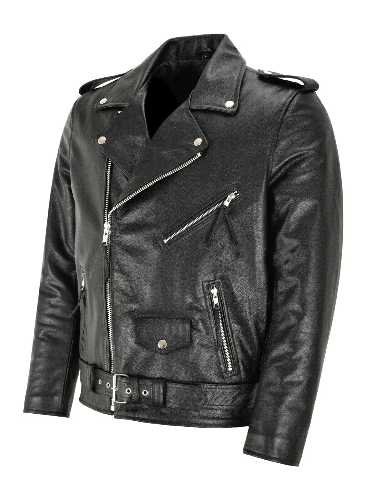 Elegante und langlebige Biker-Lederjacke für Herren