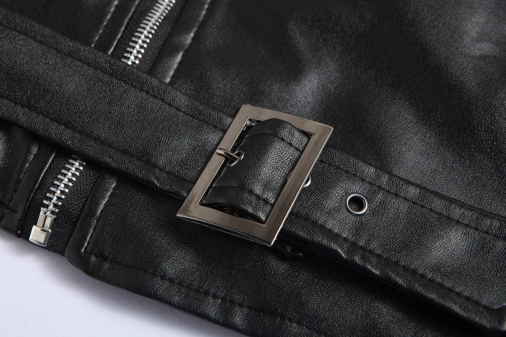 Elegante und langlebige Biker-Lederjacke für Herren