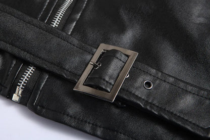 Elegante und langlebige Biker-Lederjacke für Herren