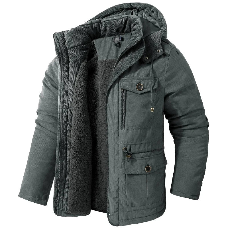 Veste d'hiver homme imperméable, coupe-vent et thermique