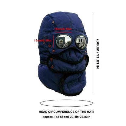 Bonnet cagoule thermique coupe-vent protection visage