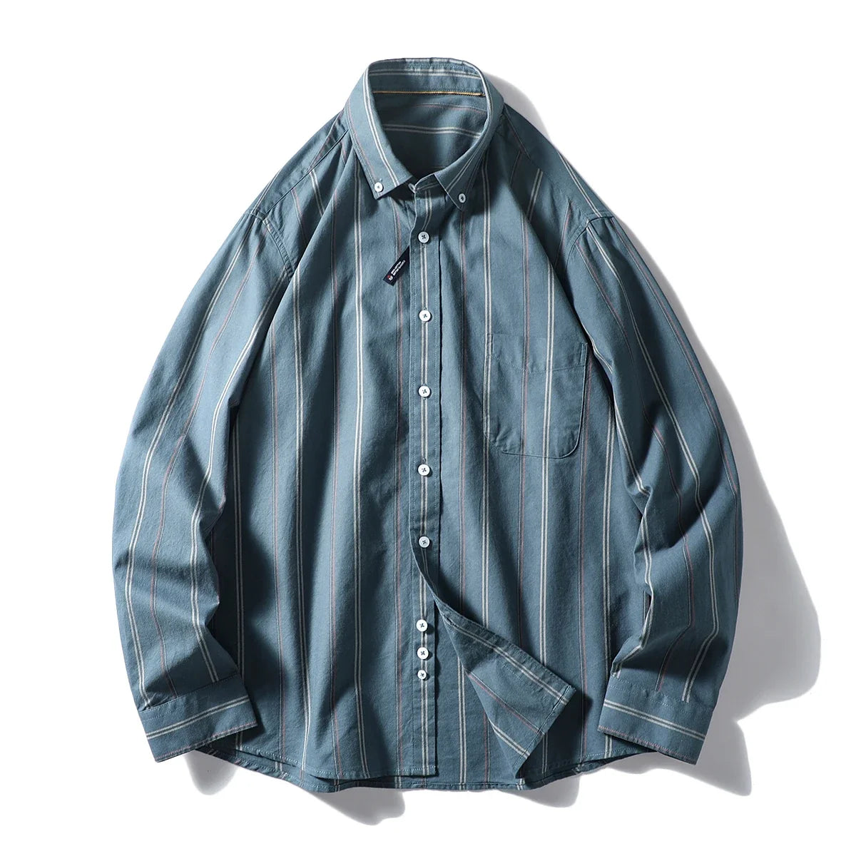 Chemise homme rayée coton doux poche avant
