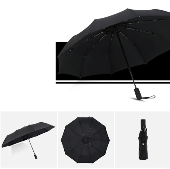 Parapluie automatique résistant au vent anti-UV portable