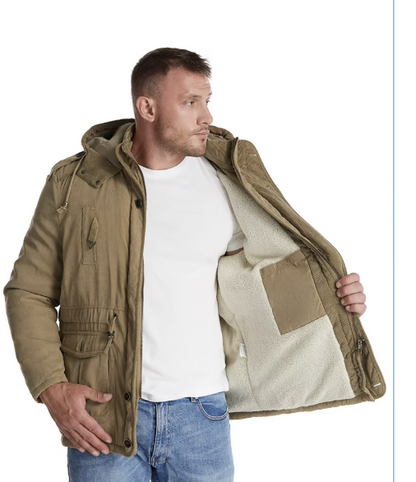 Veste d'hiver homme imperméable, coupe-vent et thermique