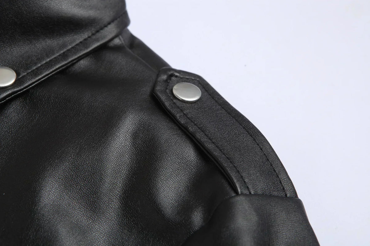 Elegante und langlebige Biker-Lederjacke für Herren