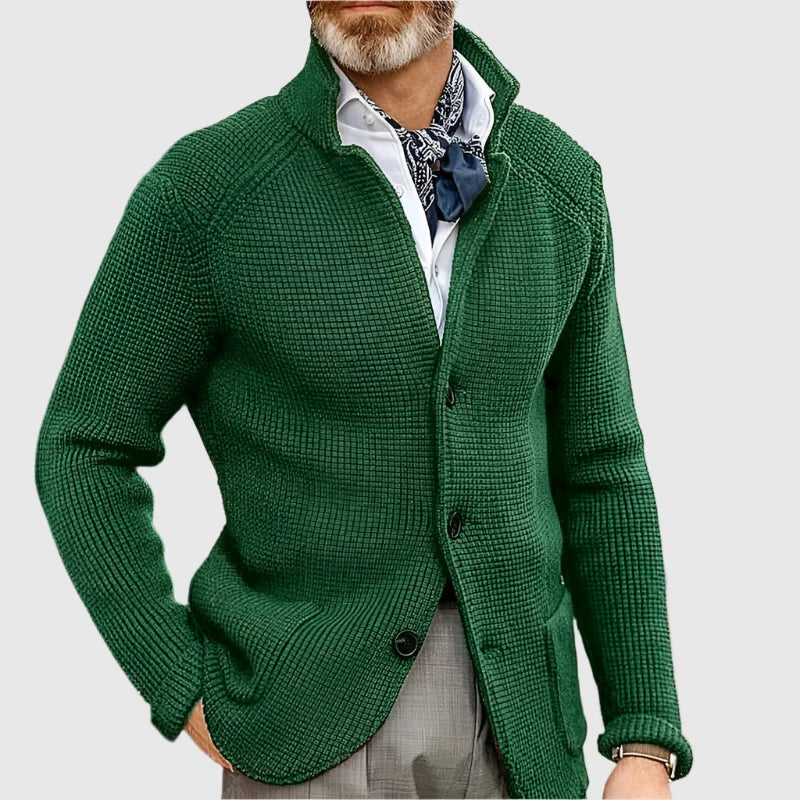 Herrenstrickjacke dicht gewebt elegant Büro Abend
