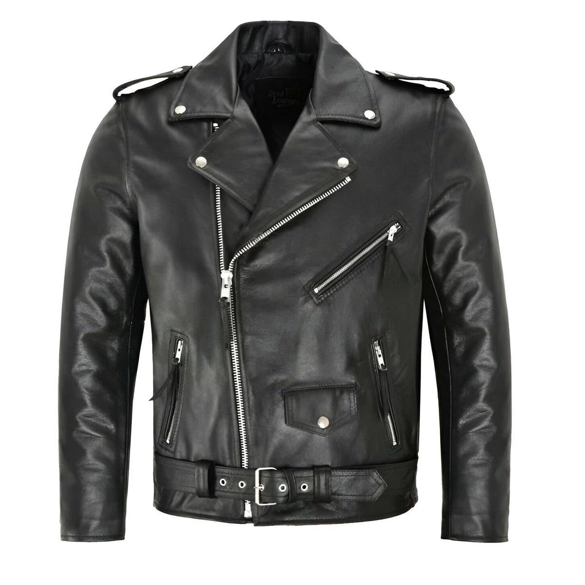 Elegante und langlebige Biker-Lederjacke für Herren