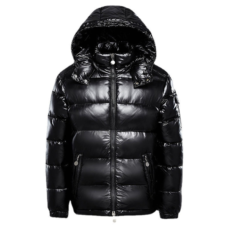 Veste homme matelassée chaude brillante hiver