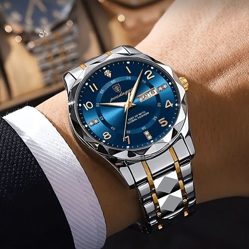 Herren-Sportuhr Titan wasserdicht 50m Quarzwerk