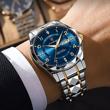 Herren-Sportuhr Titan wasserdicht 50m Quarzwerk