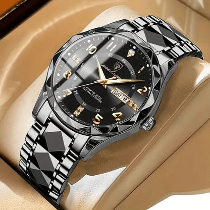 Herren-Sportuhr Titan wasserdicht 50m Quarzwerk