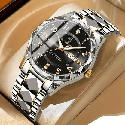 Herren-Sportuhr Titan wasserdicht 50m Quarzwerk