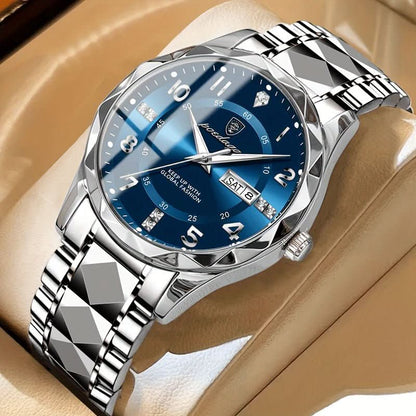 Herren-Sportuhr Titan wasserdicht 50m Quarzwerk