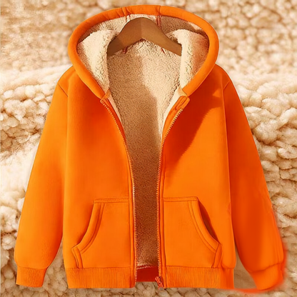 Warmer Kapuzenpullover mit Reißverschluss für Herren aus Fleece für den Winter