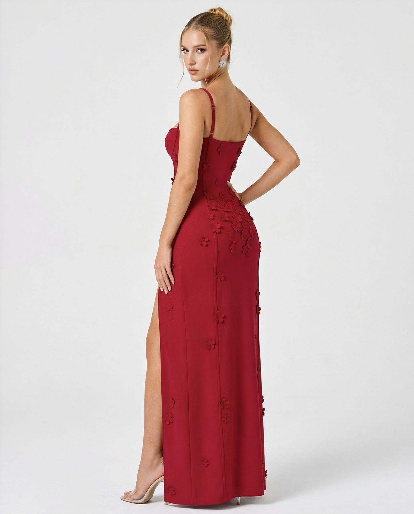 ARIA Robe Maxi Luna Fente – Romantique et Élégante