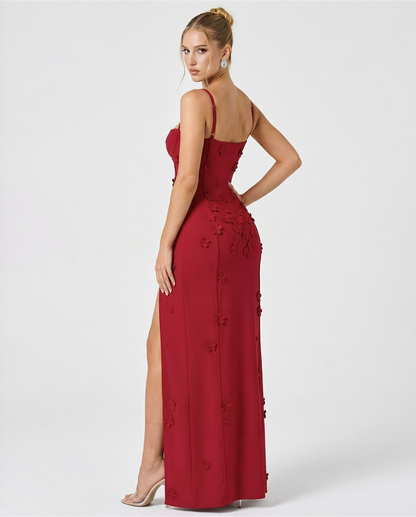 ARIA Robe Maxi Luna Fente – Romantique et Élégante