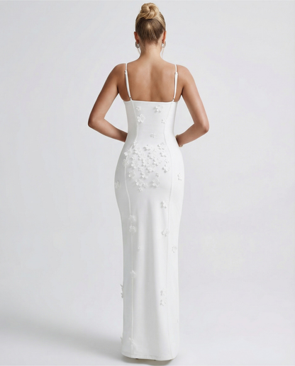 ARIA Robe Maxi Luna Fente – Romantique et Élégante