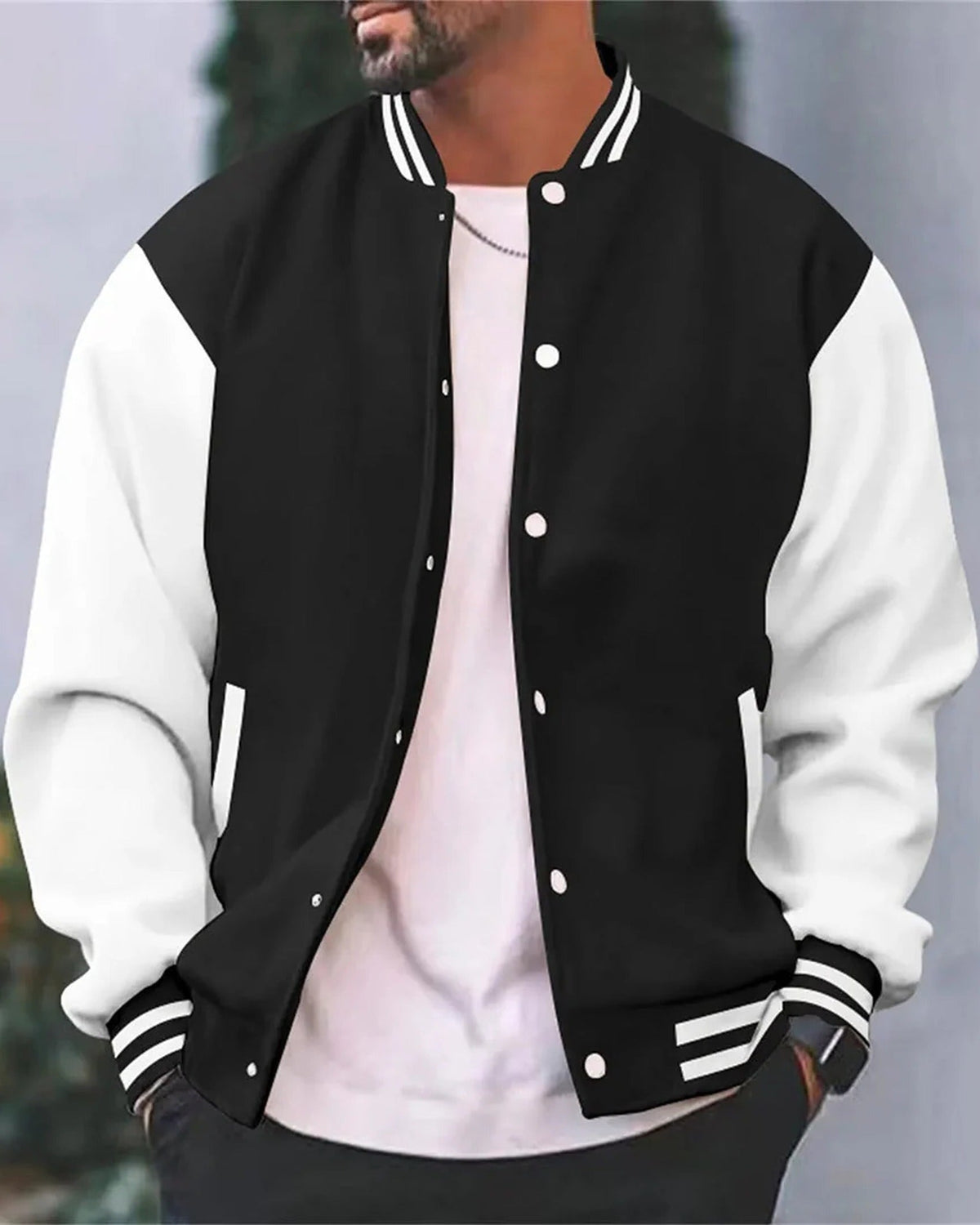Moderne sportliche College-Jacke für Herren