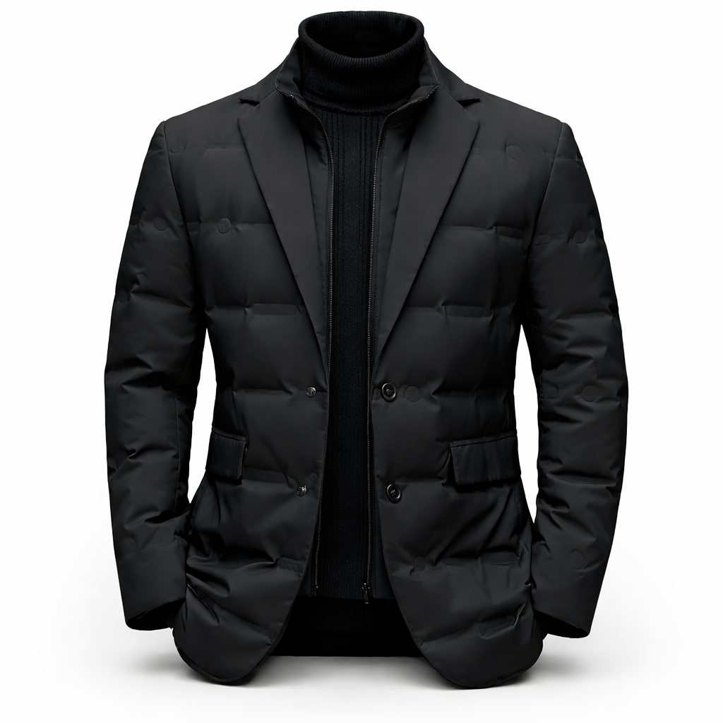 Veste matelassée homme style blazer coupe slim