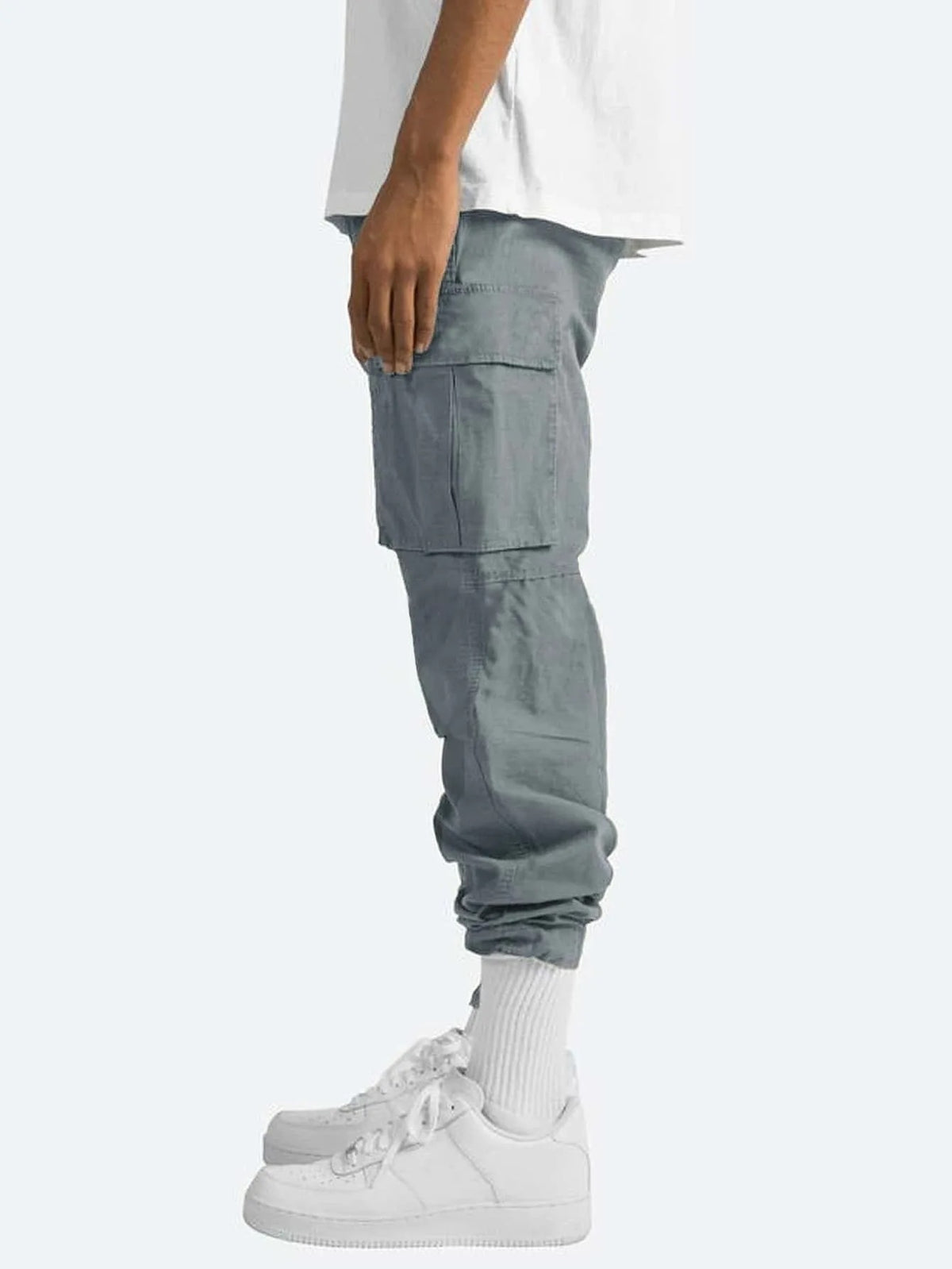 Pantalon cargo homme confortable coupe oversize multi-poches