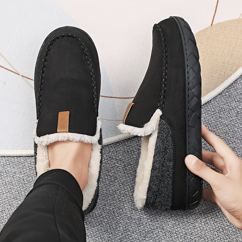 Pantoufles homme doublure peau de mouton antidérapante