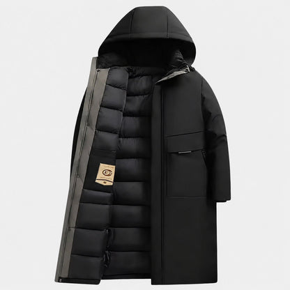Manteau homme long hiver chaud protection maximale