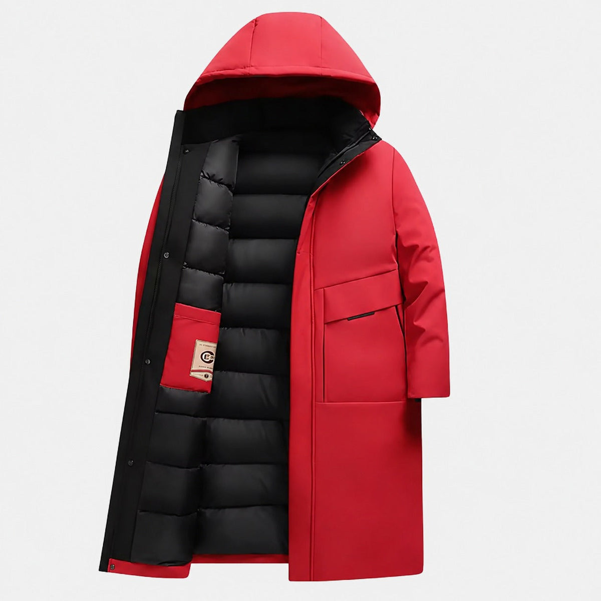 Manteau homme long hiver chaud protection maximale